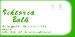 viktoria balk business card